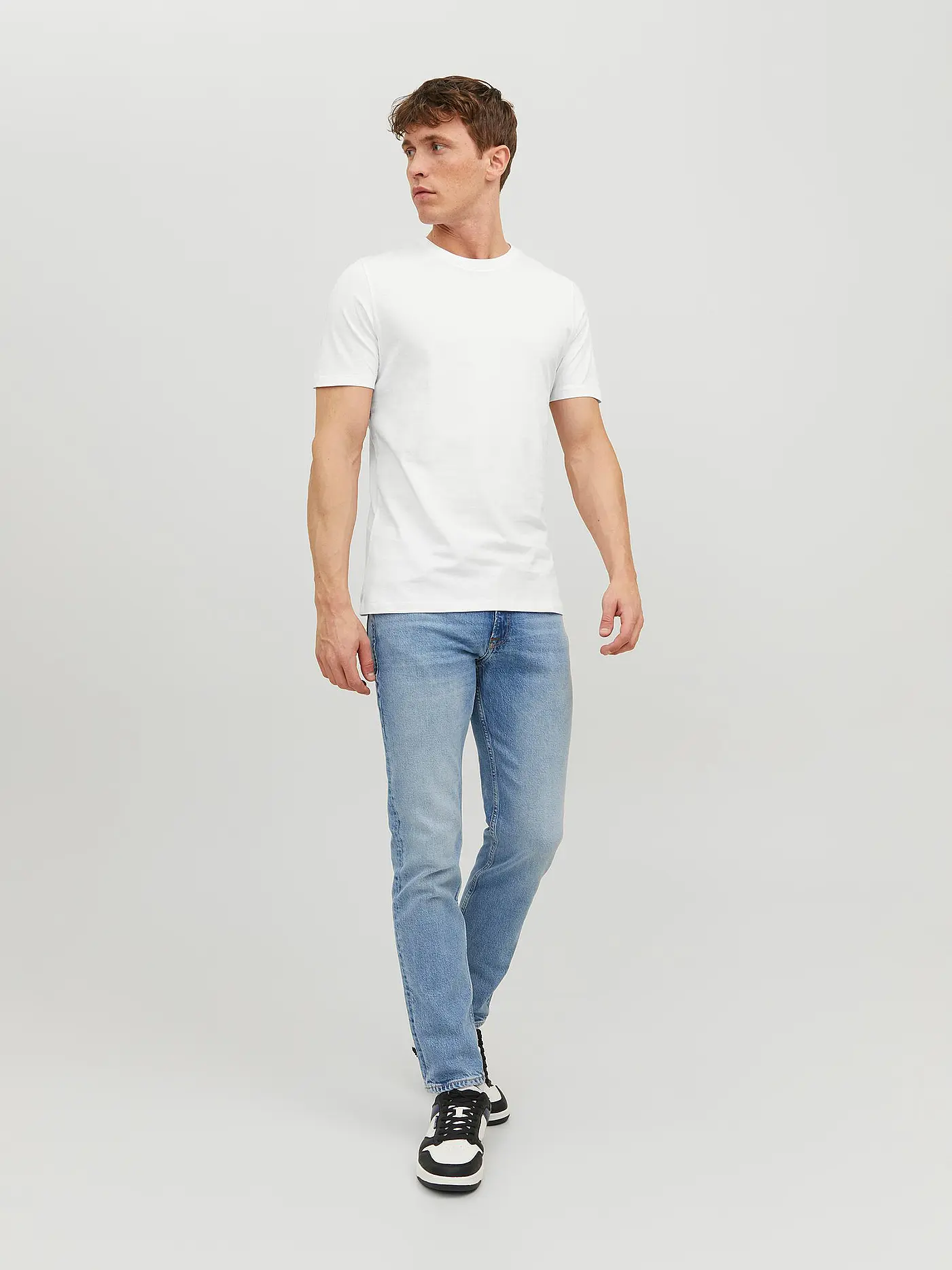 JACK & JONES | T-Shirt Slim Fit JJEORGANIC | weiss
